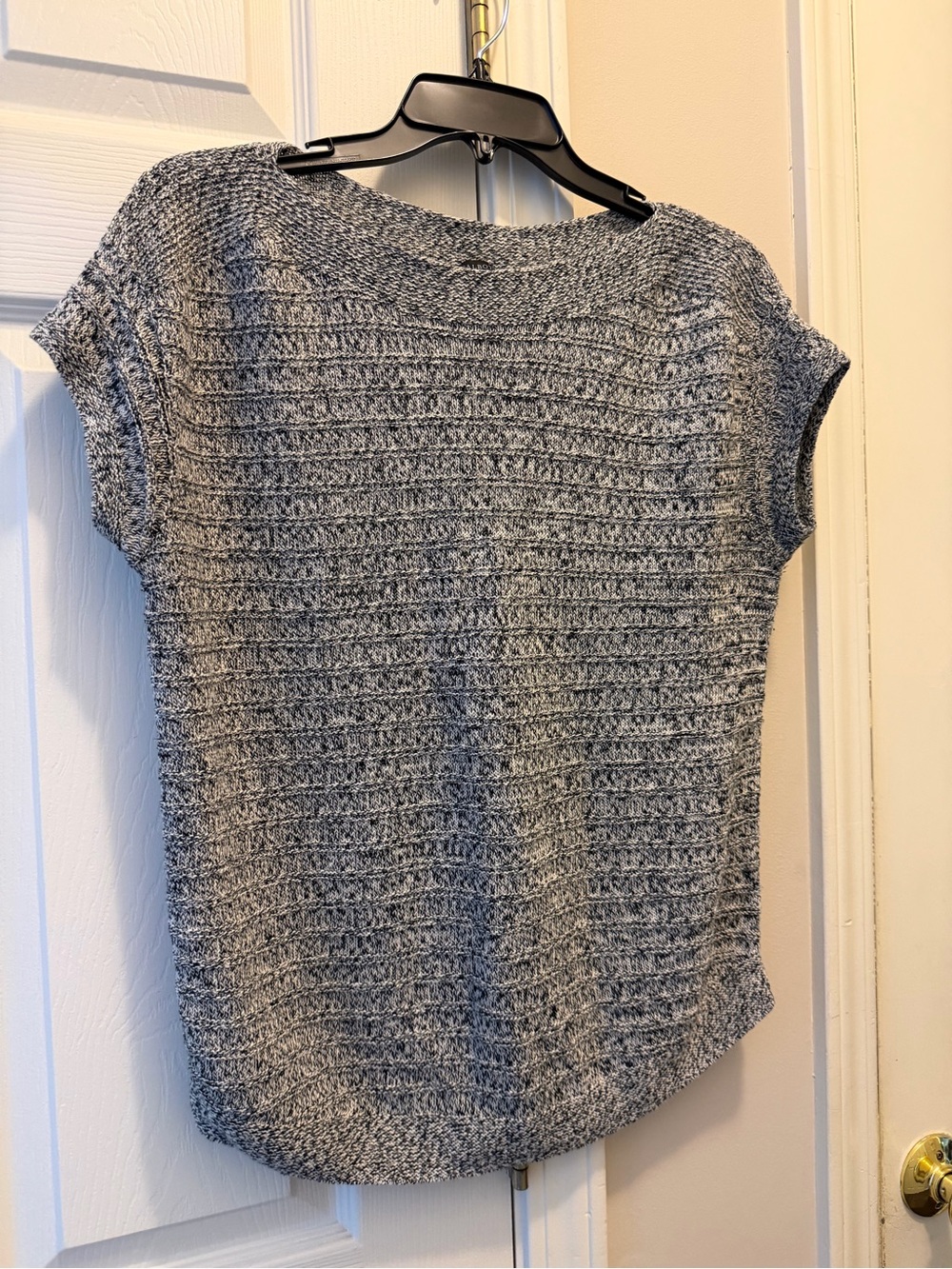 Talbots Heather Gray Short-Sleeve Knit Pullover